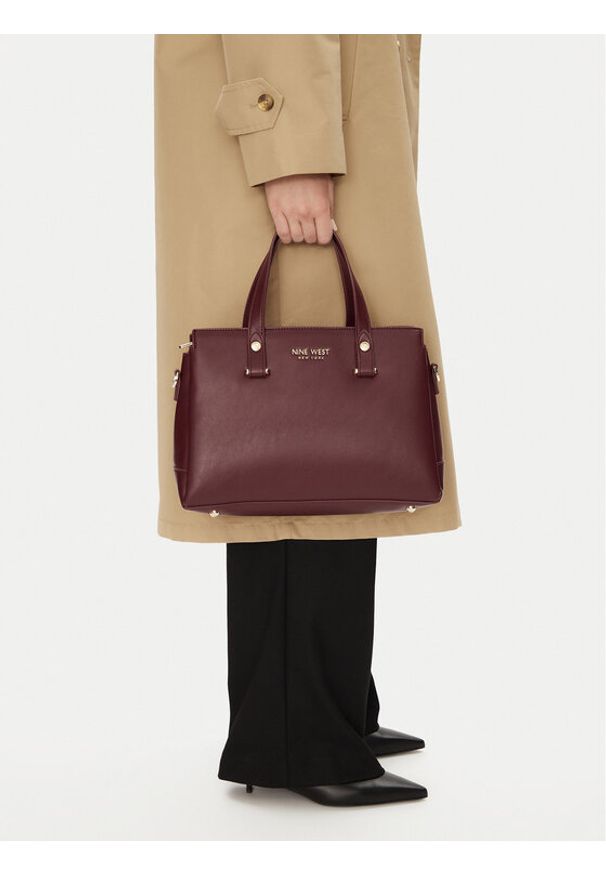 Nine West Torebka CEO-MAINE-LDA8203 Bordowy. Kolor: czerwony