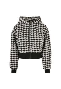Damski oversize sherpa fleece Urban Classics AOP GT. Kolor: czarny. Materiał: polar #1