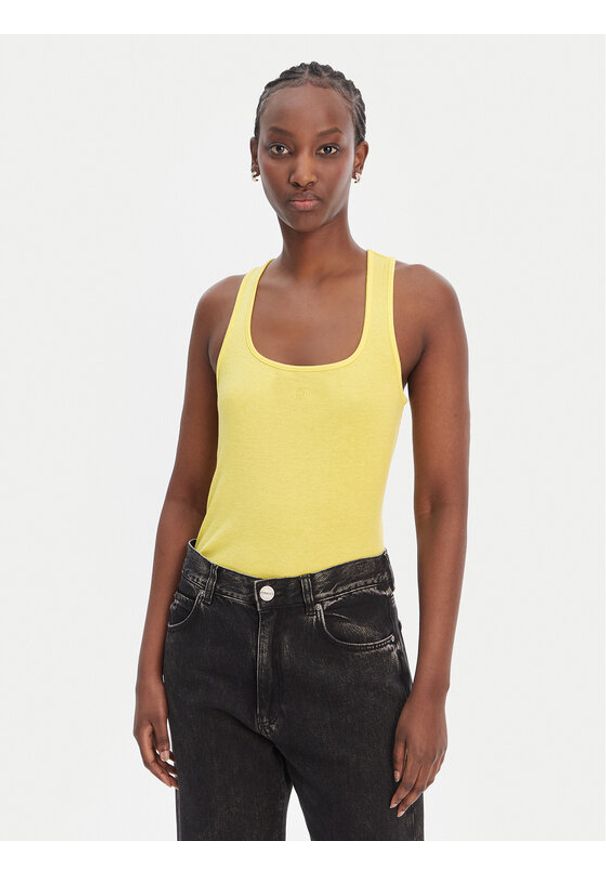 Liu Jo Sport Top TA6173 J3845 Żółty Regular Fit. Kolor: żółty. Materiał: wiskoza. Styl: sportowy