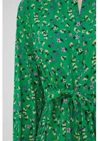 Y.A.S sukienka kolor zielony maxi rozkloszowana. Kolor: zielony. Materiał: tkanina, materiał, wiskoza. Typ sukienki: rozkloszowane. Długość: maxi #5