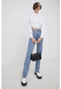 only - Only jeansy Megan damskie high waist. Stan: podwyższony. Kolor: niebieski