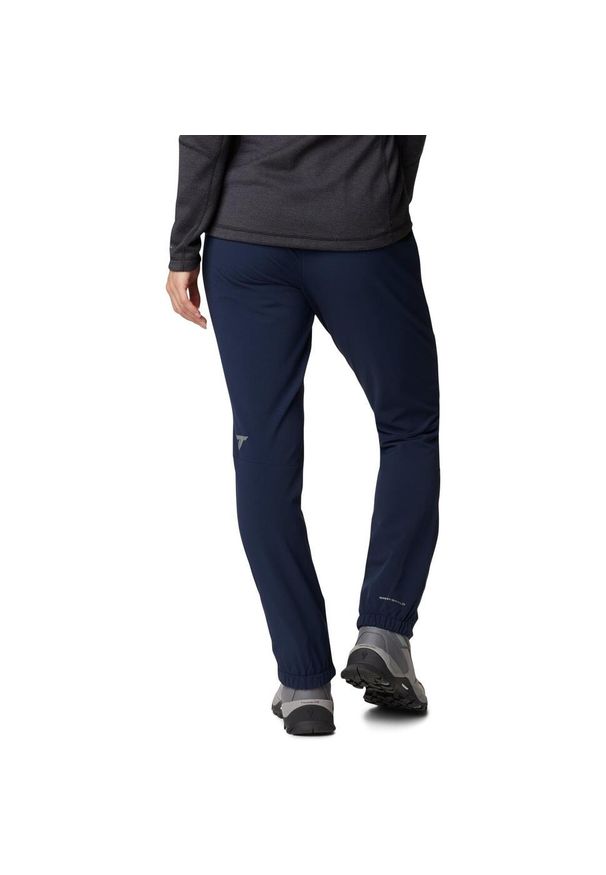 columbia - Spodnie Męskie Columbia Peak Pursuit Softshell. Kolor: niebieski. Materiał: softshell