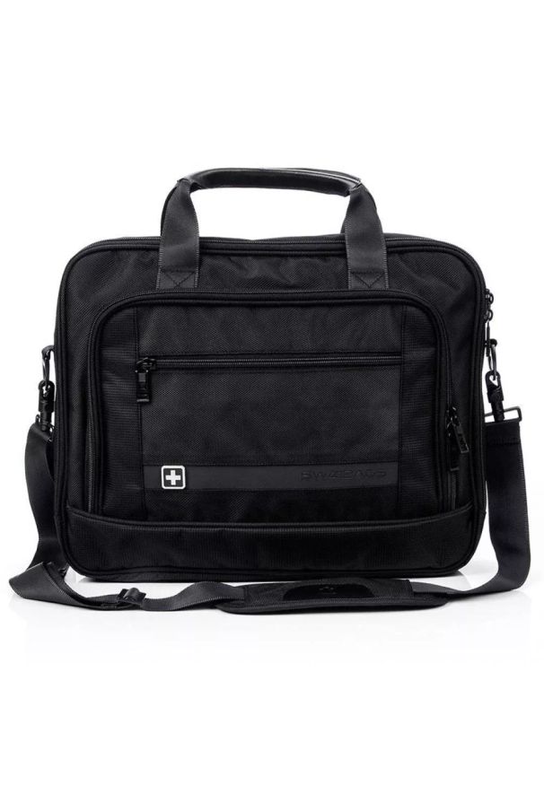 SWISSBAGS - Torba na laptopa SwissBags Lusanne SB114 11,8 l - czarna. Kolor: czarny. Materiał: skóra. Styl: klasyczny, elegancki