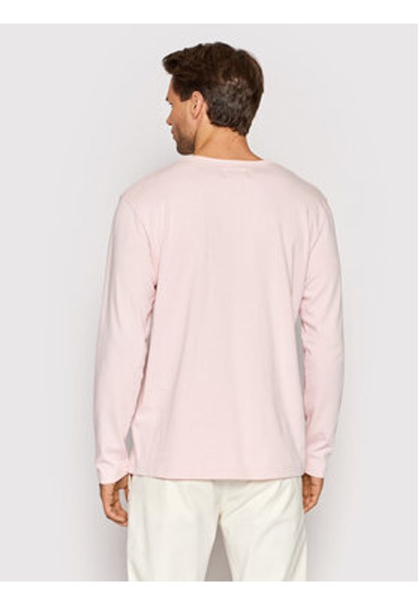 Wood Wood Longsleeve Mel 10295400-2323 Różowy Regular Fit. Kolor: różowy. Materiał: bawełna. Długość rękawa: długi rękaw