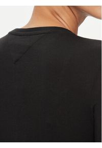 Tommy Jeans Bluzka Essential DW0DW17358 Czarny Slim Fit. Kolor: czarny. Materiał: bawełna