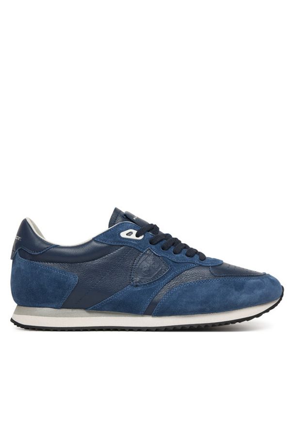 Philippe Model Sneakersy Bivillie Low A014353 BVLU VD06 Granatowy. Kolor: niebieski. Materiał: skóra, zamsz