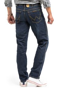 Wrangler - WRANGLER REGULAR FIT MĘSKIE SPODNIE JEANSOWE DARK USED W10I22H10 112125986