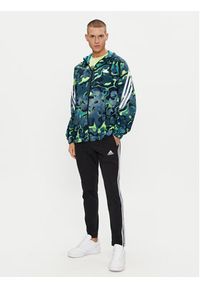 Adidas - adidas Bluza Future Icons Allover Print IJ8844 Zielony Regular Fit. Kolor: zielony. Materiał: syntetyk. Wzór: nadruk #3