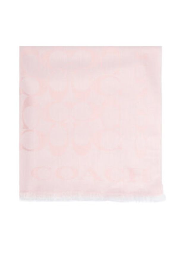 Coach Szal 29CB690 Różowy jasny. Kolor: różowy. Materiał: jedwab