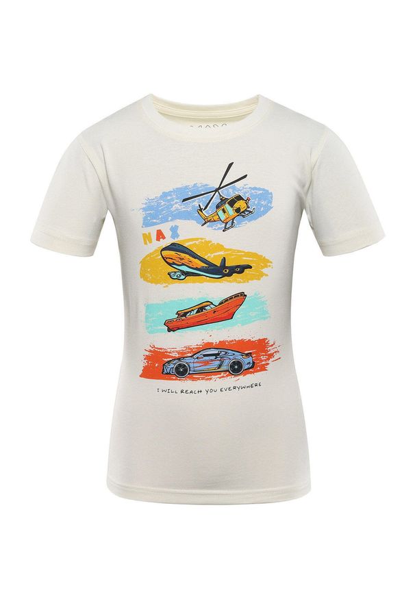 ZONE PERFECT - T-shirt Dziecięcy Nax Loreto 152-158 z Miękkiej Bawełny z Kolorowym Nadrukiem. Kolor: wielokolorowy. Materiał: elastan, bawełna. Wzór: kolorowy, nadruk