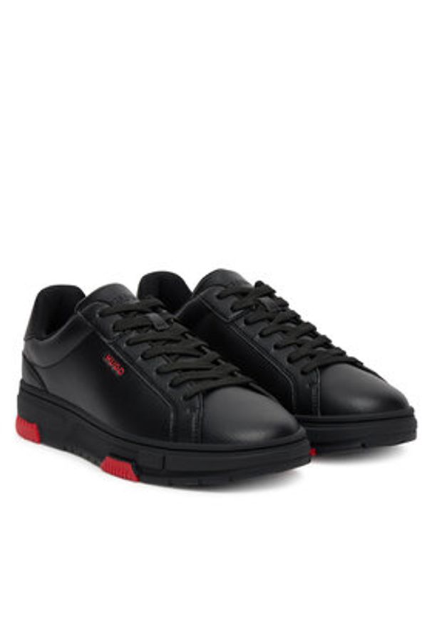 Hugo - HUGO Sneakersy Yarrow 50555773 Czarny. Kolor: czarny. Materiał: skóra