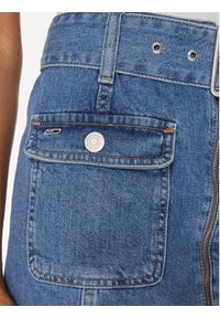 Tommy Jeans Spódnica jeansowa DW0DW17668 Niebieski Regular Fit. Kolor: niebieski. Materiał: bawełna