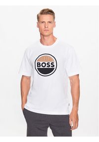 BOSS - Boss T-Shirt 50496223 Biały Regular Fit. Kolor: biały. Materiał: bawełna