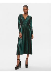 Nissa Sukienka koktajlowa RS14456 Zielony Regular Fit. Kolor: zielony. Materiał: syntetyk. Styl: wizytowy #1