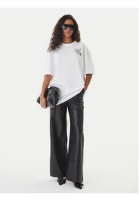 Hugo - HUGO T-Shirt 50560772 Biały Oversize. Kolor: biały. Materiał: bawełna #4