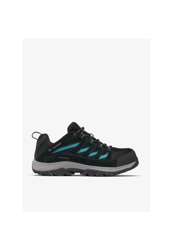 columbia - Buty turystyczne damskie Columbia Crestwood Waterproof. Kolor: czarny. Styl: sportowy