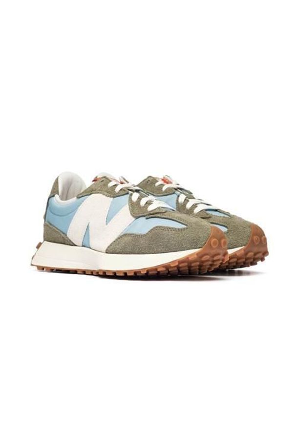 Buty do chodzenia męskie New Balance 327. Zapięcie: sznurówki. Kolor: wielokolorowy, zielony. Materiał: materiał. Szerokość cholewki: normalna. Sport: turystyka piesza