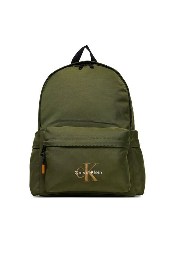 Calvin Klein Plecak Bold Round Backpack LV04D3114G Zielony. Kolor: zielony. Materiał: materiał