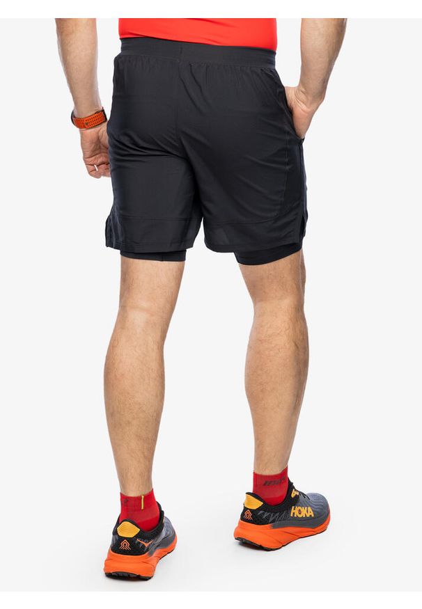 Spodenki do biegania męskie Under Armour Launch 7 inch 2-in-1 Short. Kolor: czarny