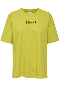 Kaffe T-Shirt Julia 10507171 Zielony Loose Fit. Kolor: zielony. Materiał: bawełna