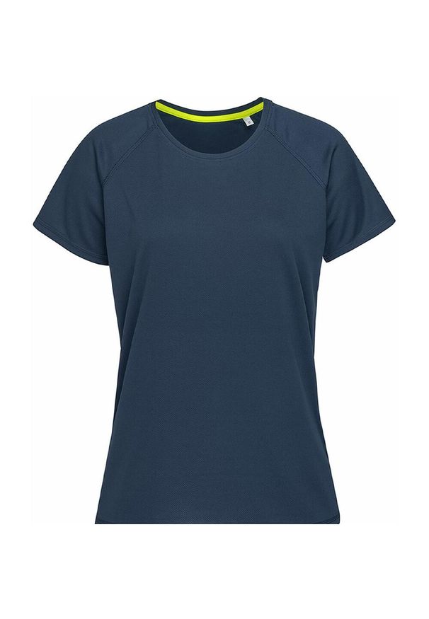 Stedman - Raglanowa Koszulka Aktywna Dla Kobiet. Kolor: niebieski. Długość rękawa: raglanowy rękaw. Sport: turystyka piesza