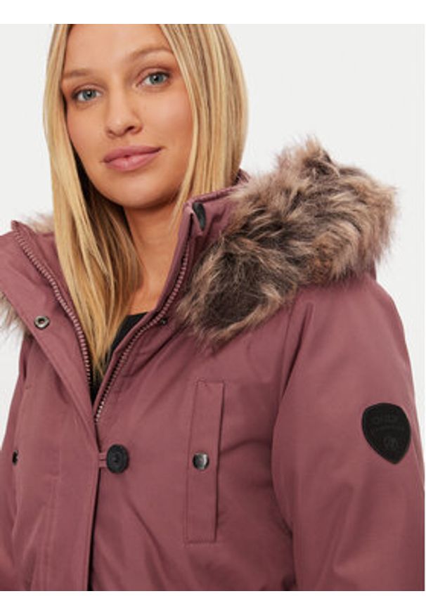 only - ONLY Parka Iris 15304625 Różowy Regular Fit. Kolor: różowy. Materiał: syntetyk
