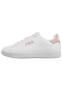 Fila - Buty damskie do chodzenia Courtbay Linear Wmn białe. Kolor: biały, różowy, wielokolorowy. Sport: turystyka piesza