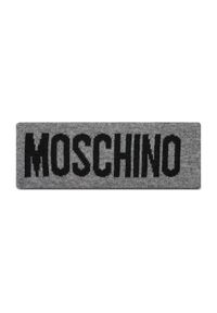 MOSCHINO Opaska materiałowa 65235 M2355 Szary. Kolor: szary. Materiał: materiał