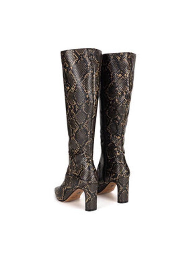 Nine West Kozaki WFA3354-1 Czarny. Kolor: czarny. Materiał: materiał