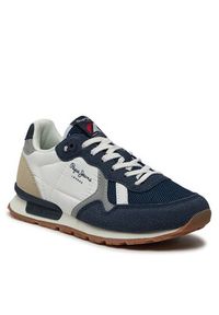 Pepe Jeans Sneakersy Brit Young B PBS40003 Granatowy. Kolor: niebieski #3