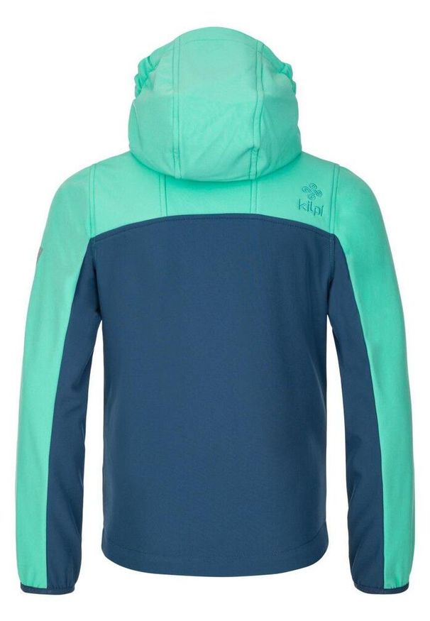 Dziewczęca kurtka softshell Kilpi RAVIA-JG. Kolor: zielony, szary, niebieski, wielokolorowy. Materiał: softshell. Sport: turystyka piesza