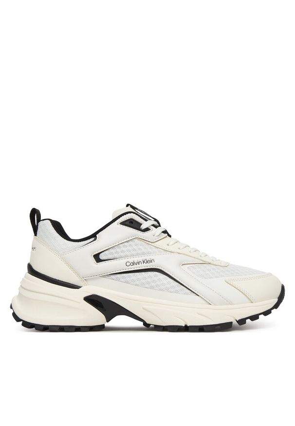 Sneakersy Calvin Klein. Kolor: biały. Materiał: mesh. Sport: bieganie