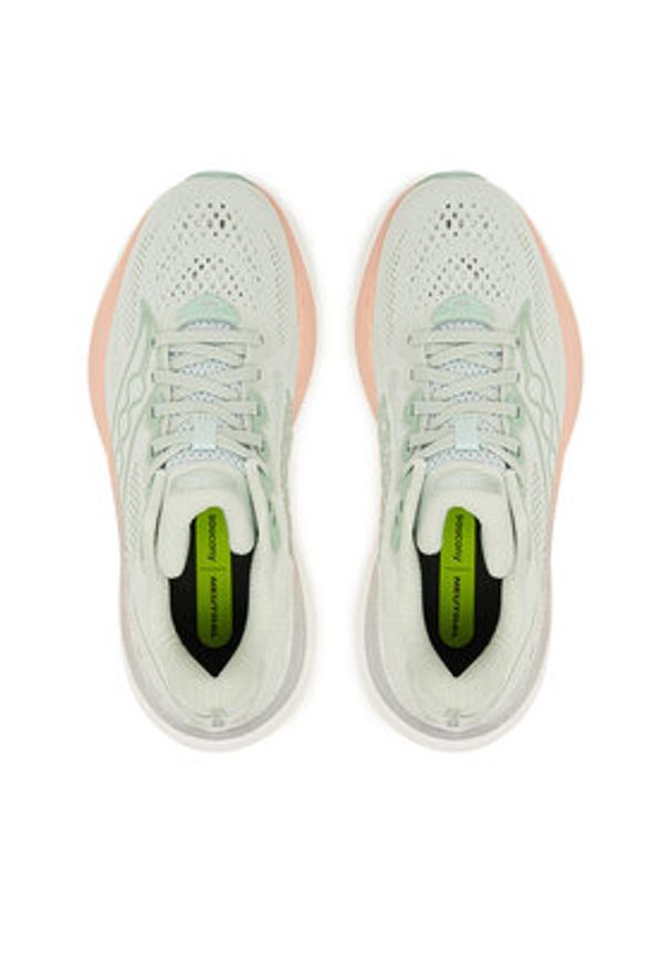 Saucony Buty do biegania Ride 19 S11055 Zielony. Kolor: zielony. Materiał: materiał