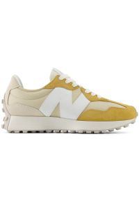 Buty New Balance unisex sneakersy U327FG beżowy. Okazja: na co dzień. Kolor: beżowy. Materiał: skóra, zamsz, syntetyk, guma, materiał. Szerokość cholewki: normalna