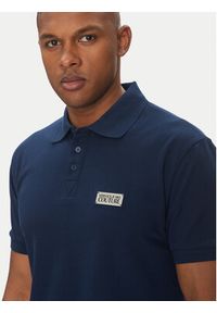 Versace Jeans Couture Polo 78GAGT08 Granatowy Regular Fit. Typ kołnierza: polo. Kolor: niebieski. Materiał: bawełna #4