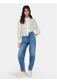 only - ONLY Koszula Valais 15269568 Biały Loose Fit. Kolor: biały. Materiał: bawełna #4