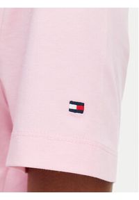 TOMMY HILFIGER - Tommy Hilfiger T-Shirt Th Script WW0WW49941 Różowy jasny Regular Fit. Kolor: różowy. Materiał: bawełna #2