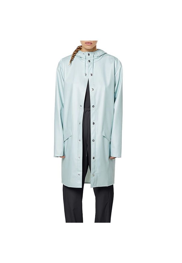 Rains Long Jacket > 1202-94. Materiał: materiał, poliester