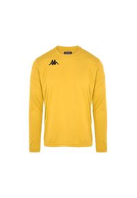 Jersey Kappa Dovol. Kolor: żółty. Materiał: jersey. Długość rękawa: długi rękaw. Sport: fitness