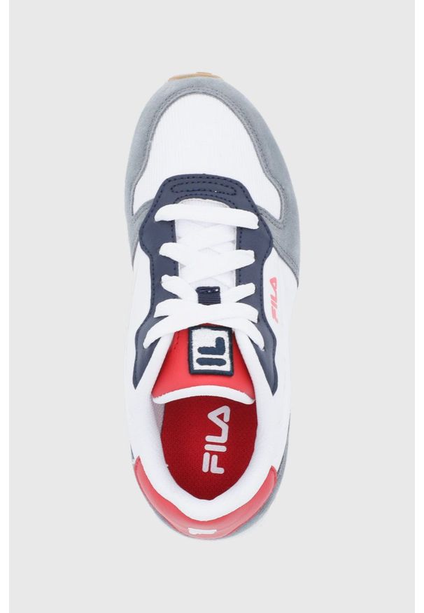 Fila Buty dziecięce Retroque kolor biały. Nosek buta: okrągły. Zapięcie: sznurówki. Kolor: biały. Szerokość cholewki: normalna