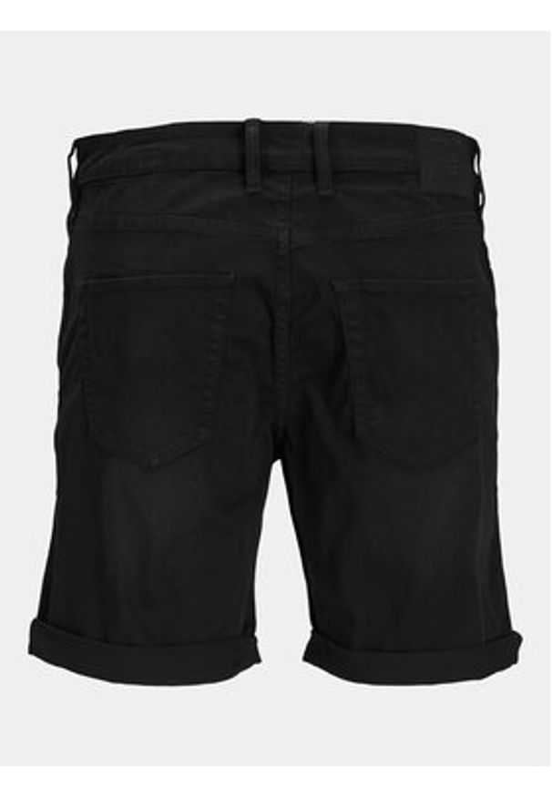 Jack & Jones - Jack&Jones Szorty materiałowe Blaine 12248681 Czarny Regular Fit. Kolor: czarny. Materiał: bawełna