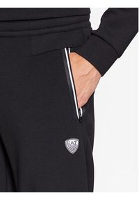 EA7 Emporio Armani Spodnie dresowe 8NPP63 PJ4EZ 1200 Czarny Regular Fit. Kolor: czarny. Materiał: syntetyk #5