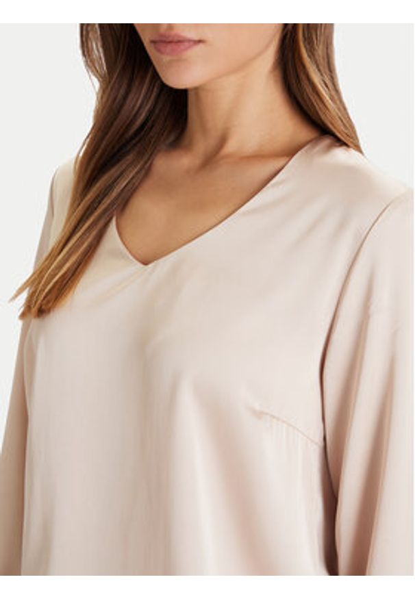only - ONLY Bluzka Mika 15361191 Brązowy Regular Fit. Kolor: brązowy. Materiał: syntetyk