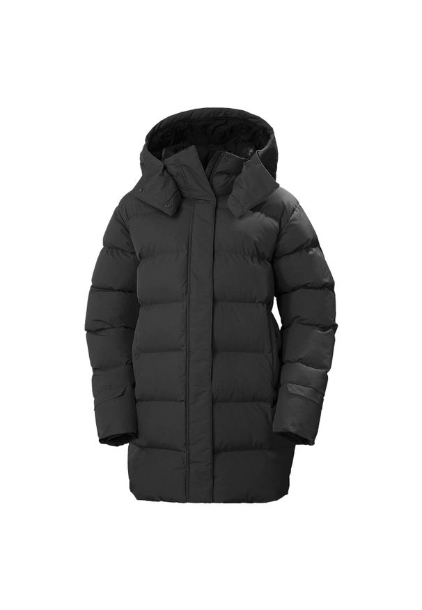 Parka damska Helly Hansen aden winter. Kolor: szary, wielokolorowy, czarny. Sezon: zima. Styl: elegancki