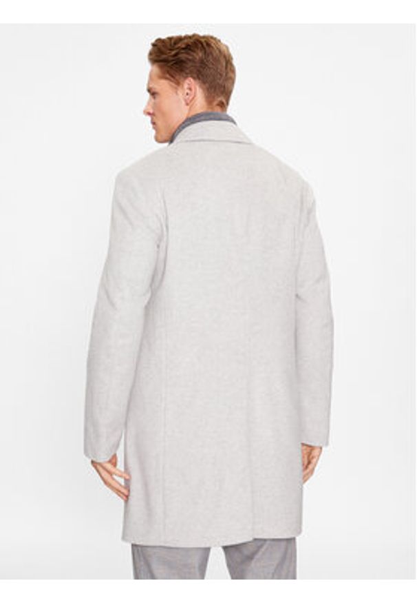 JOOP! Płaszcz wełniany 30037691 Szary Regular Fit. Kolor: szary. Materiał: wełna