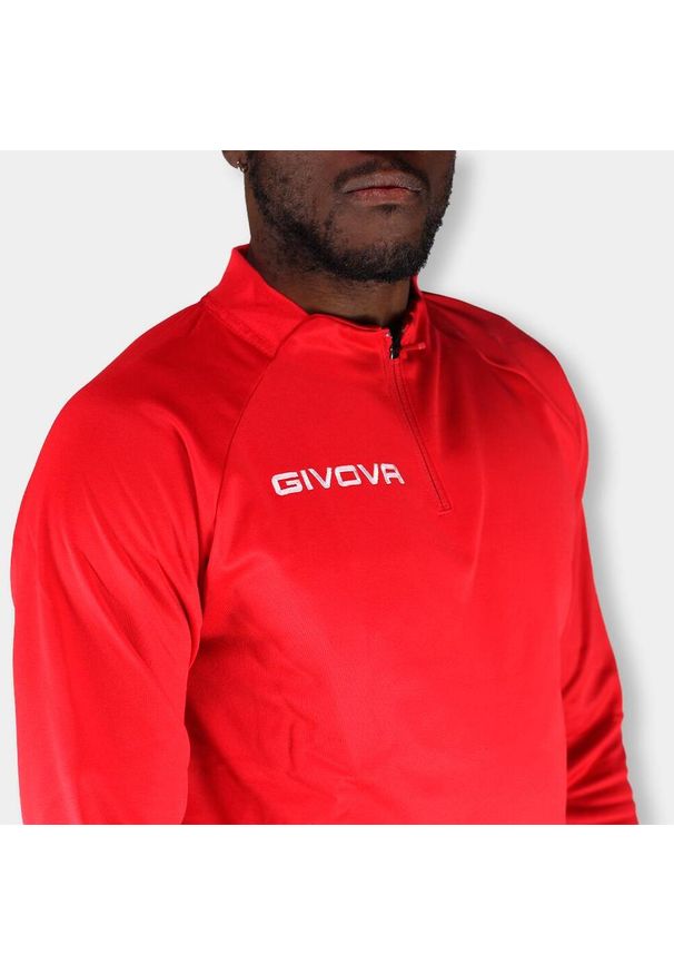 Bluza piłkarska dla dorosłych Givova Maglia Tecnica czerwona. Kolor: czerwony. Materiał: poliester. Sport: piłka nożna