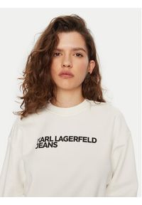 Karl Lagerfeld Jeans Bluza A1W20005 Biały Regular Fit. Kolor: biały. Materiał: bawełna #4