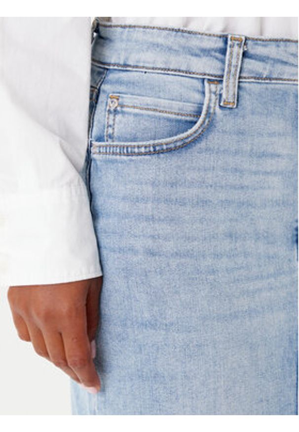 Guess Spódnica jeansowa W5YD1L D5QQ0 Niebieski Regular Fit. Kolor: niebieski. Materiał: bawełna