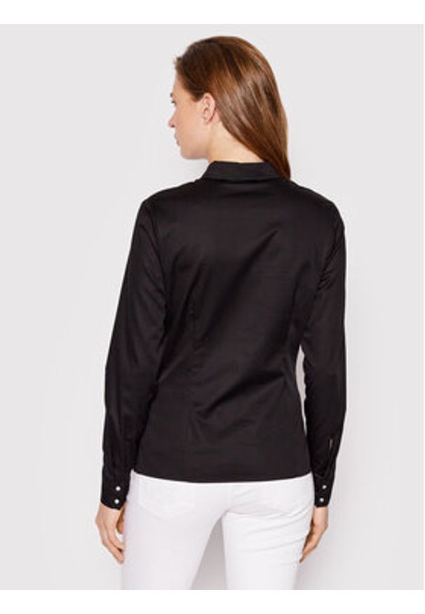 Guess Koszula W2YH41 WAF10 Czarny Slim Fit. Kolor: czarny. Materiał: bawełna