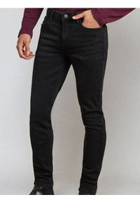 Sinsay - Spodnie jeansowe super skinny - czarny. Kolor: czarny #1
